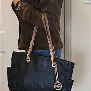 Michael Kors Black Leather Tote